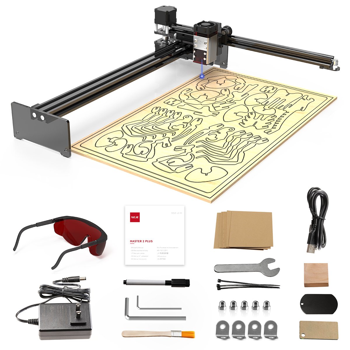 Neje Master 2s Plus 255 X 440 Mm Laser Engraver Neje 3569